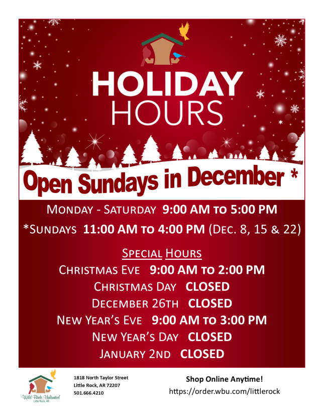 Holiday Hours 2024